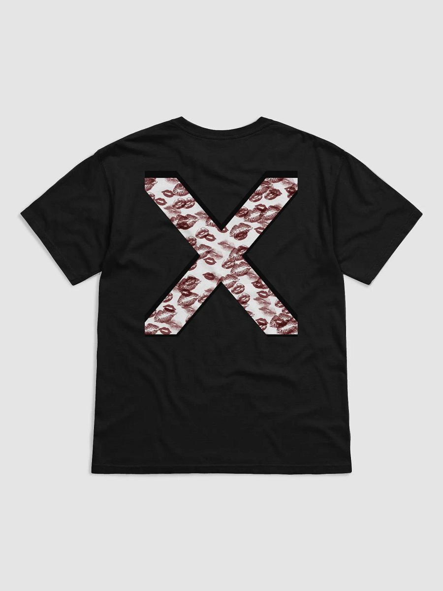 White X Burgandy Lipstick Kisses Shirt product image (24)