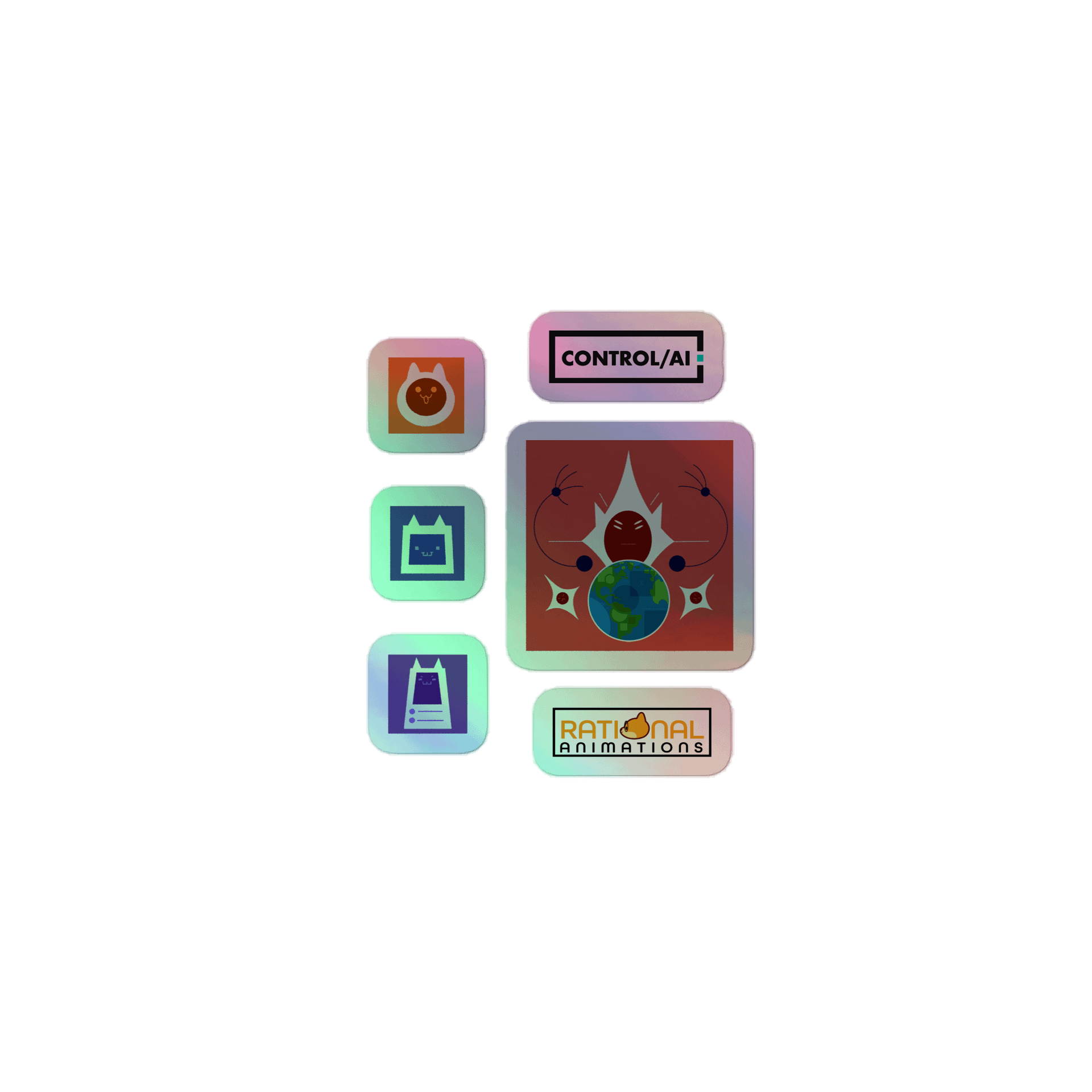 What if AI keeps getting smarter? Holographic Stickers product image (3)