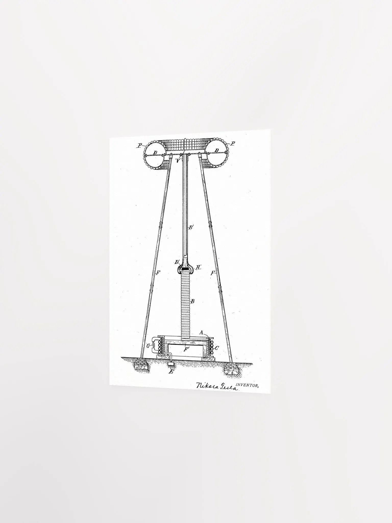 Tesla Patent Poster product image (2)