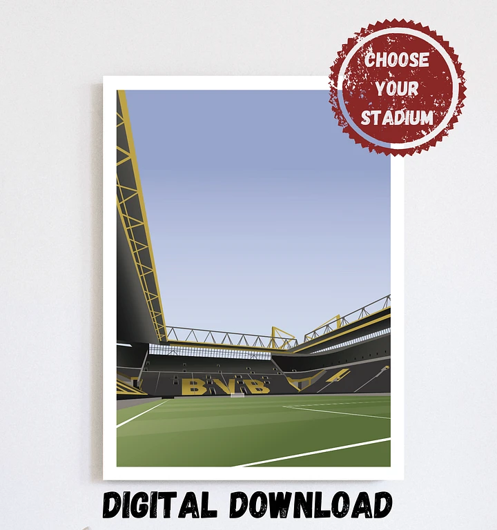 Borussia Dortmund Stadium Design Digital Download product image (1)