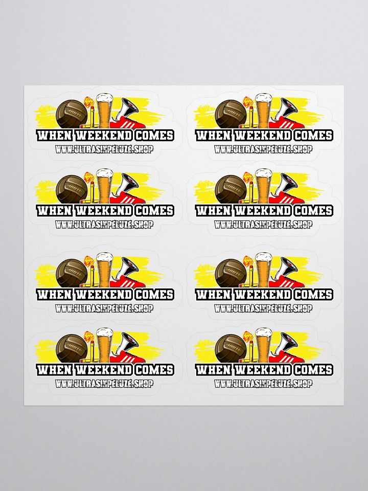 Pachet 8 Stickere When Weekend Comes product image (1)