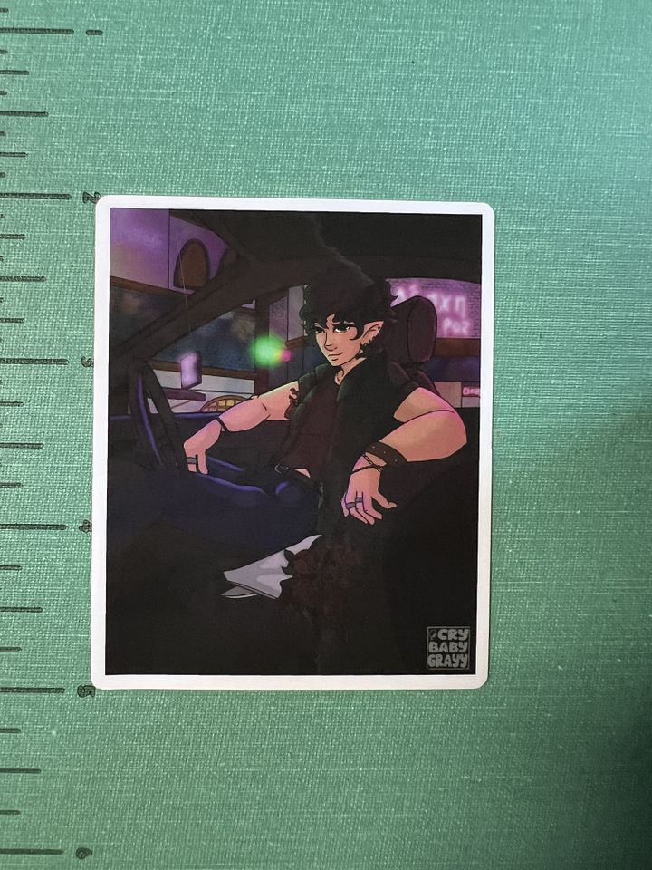 Sage In His Car Vinyl Sticker product image (1)