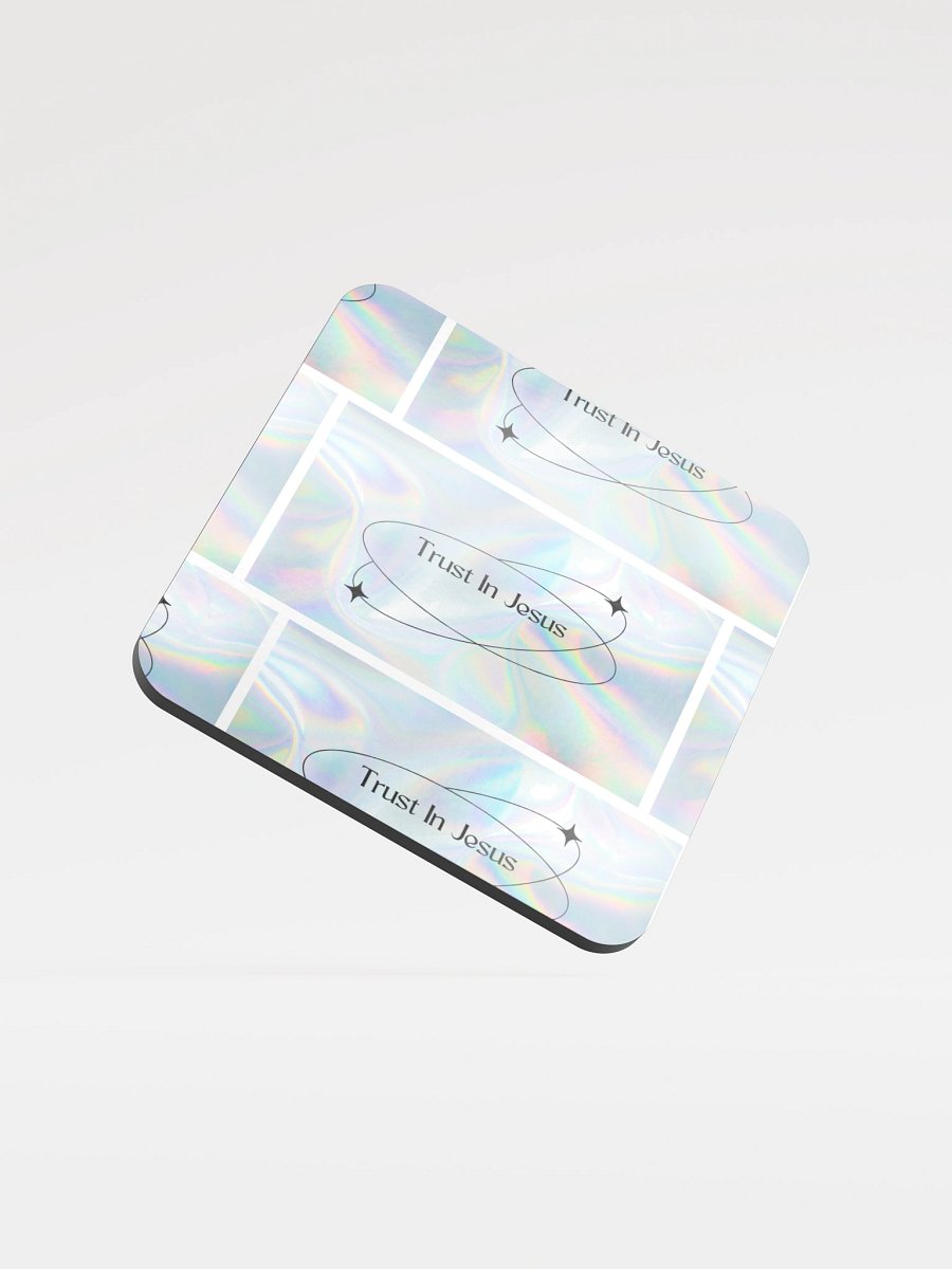 Holographic Trust In Jesus Coaster product image (1)