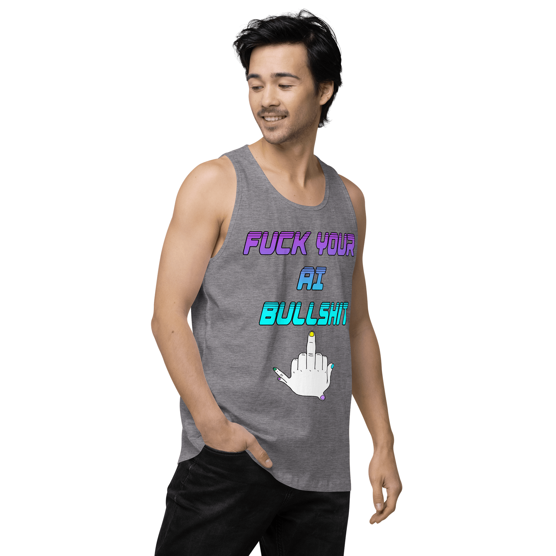 AI Bullshit Tank Top M product image (62)