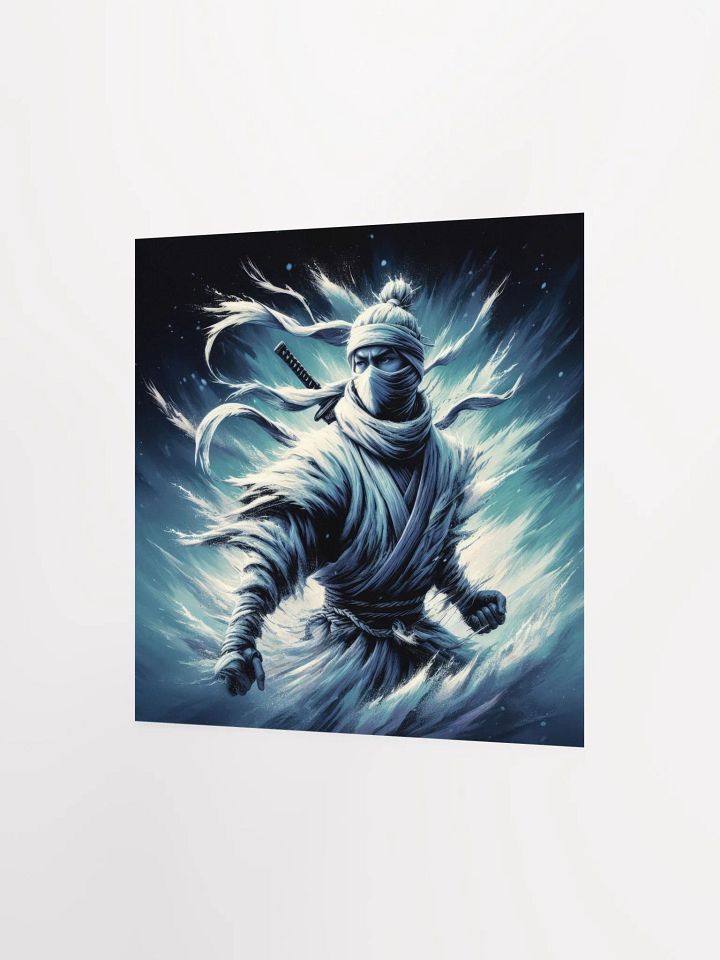 White Shinobi Art Poster Print product image (2)