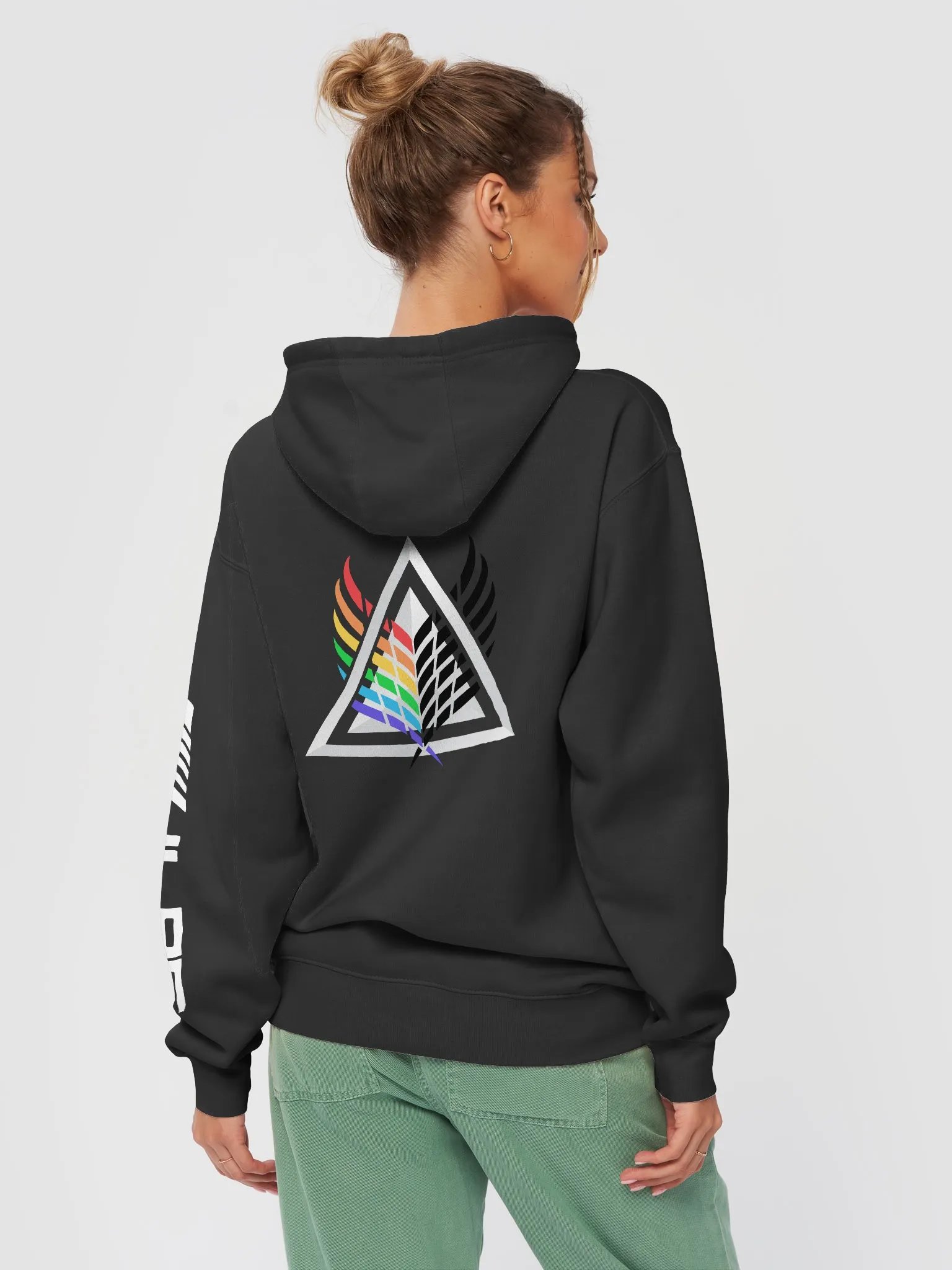 Pullover Hoodie - Winged Prism/Lilac (White lettering) product image (3)