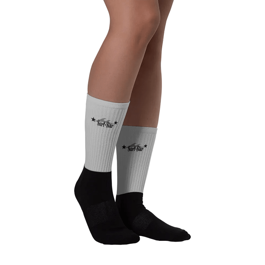 Surf star logo, gray socks product image (3)