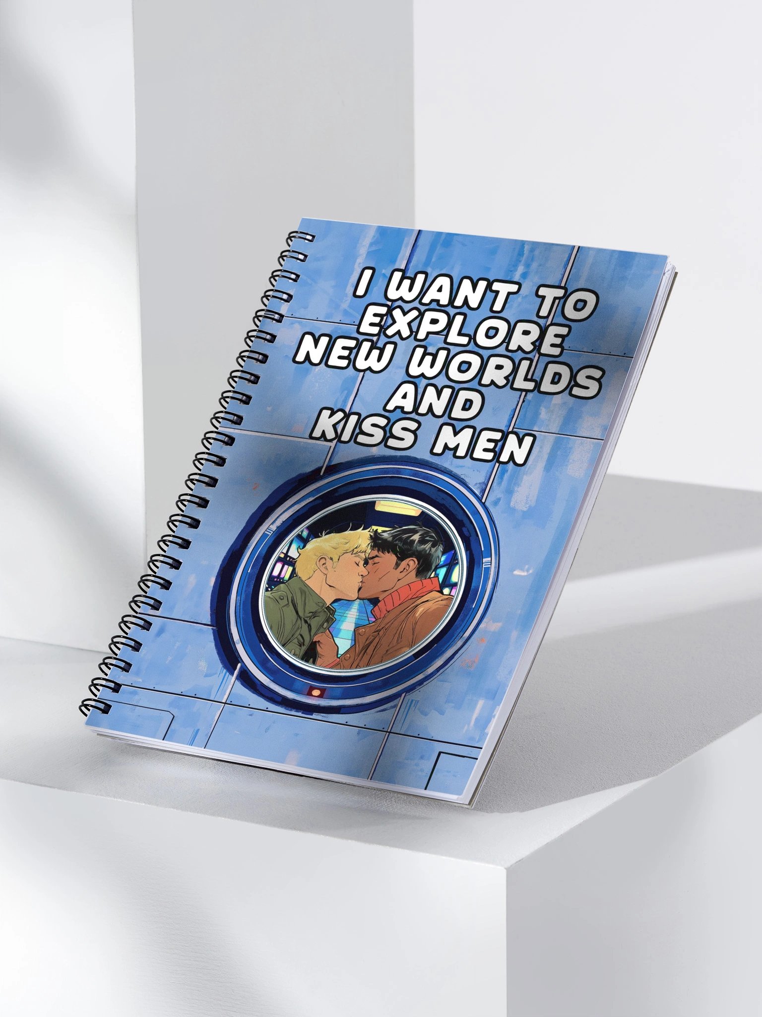I Want To Explore New Worlds And Kiss Men Notebook product image (3)