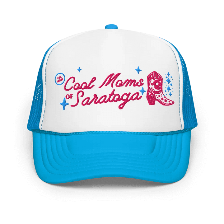 Cool Moms of Saratoga Cowboy Boot Trucker Hat product image (1)