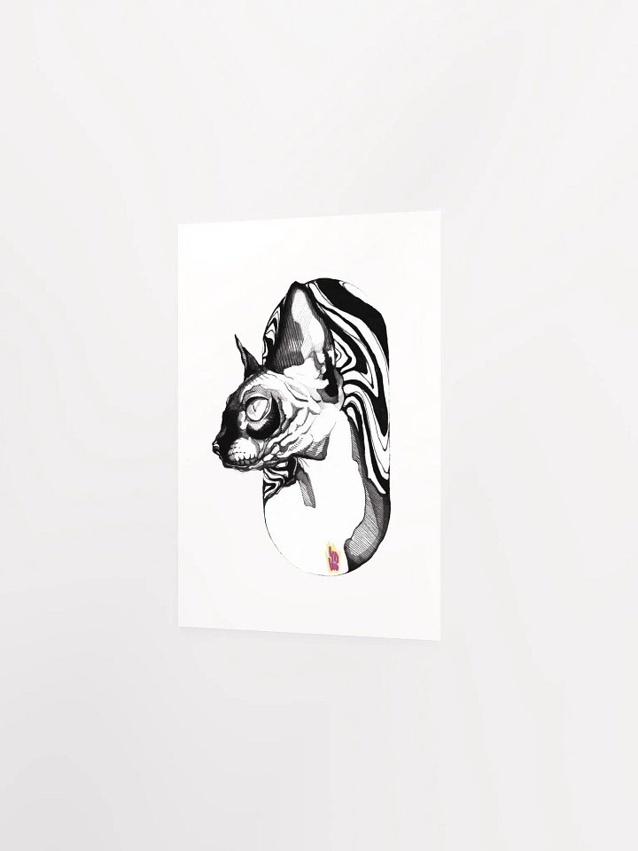 (Canvas) SUMINAGASHI BLACK CAT product image (2)