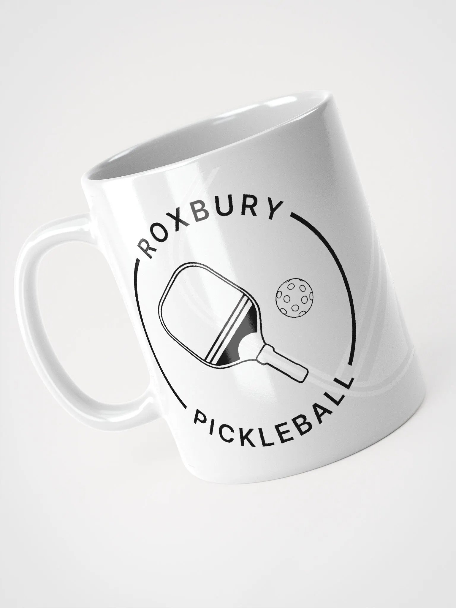 White Roxbury Pickleball Logo Mug product image (5)