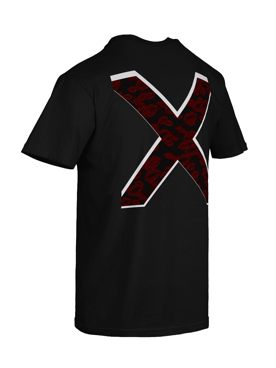 Black X Subtle Red Lipstick Kisses | Shirt product image (5)