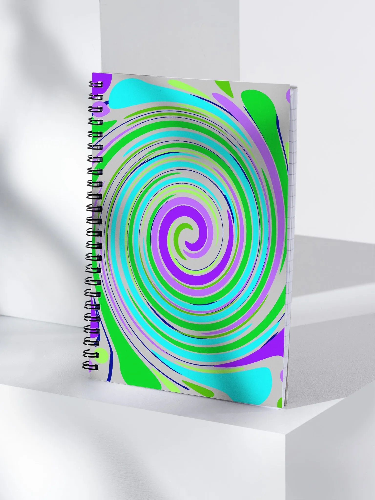 Psychedelic Swirls Spiral Notebook product image (4)