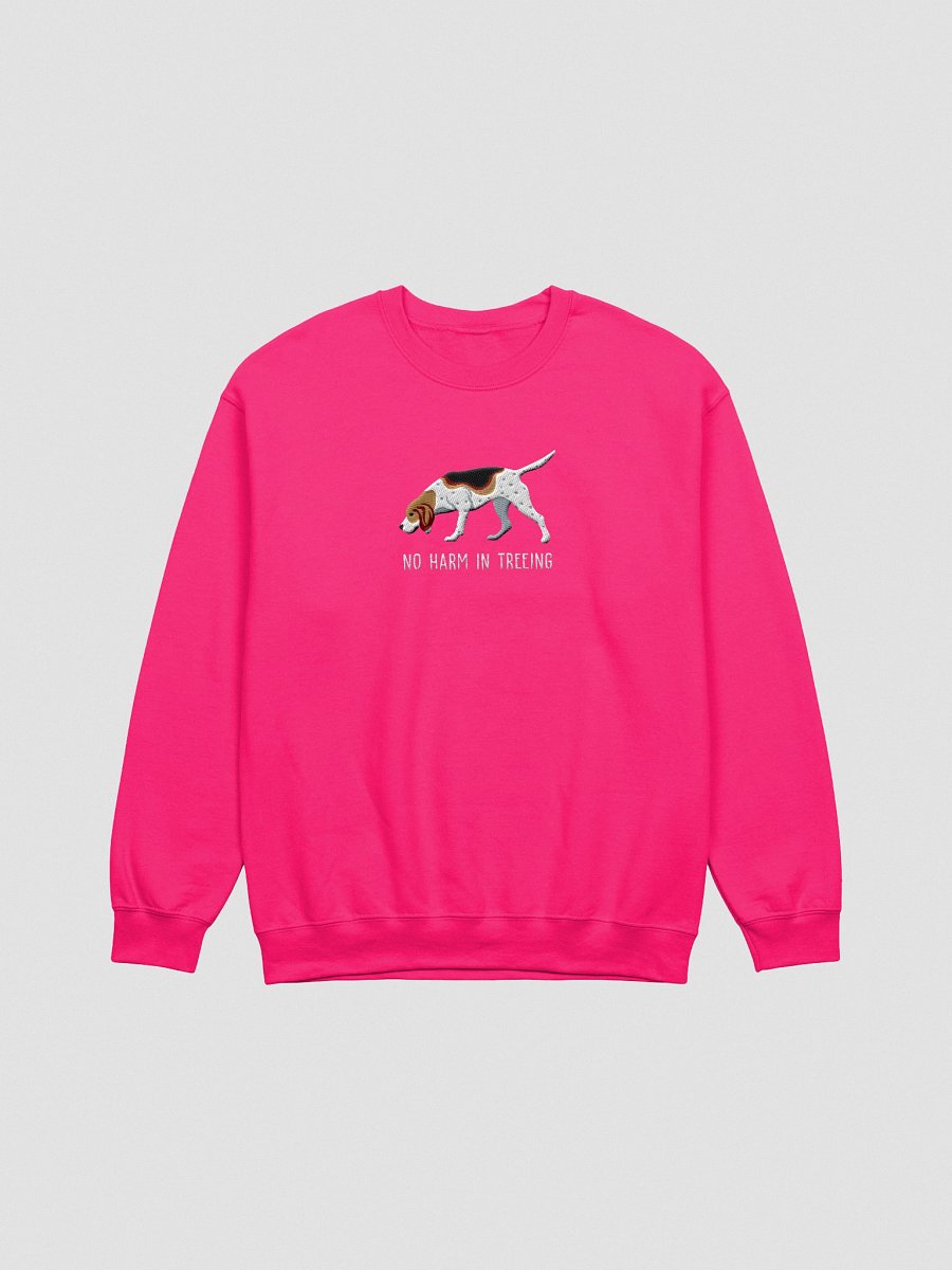 No Harm in Treeing Sweatshirt (Embroidered) of a Treeing Walker Coonhound product image (13)