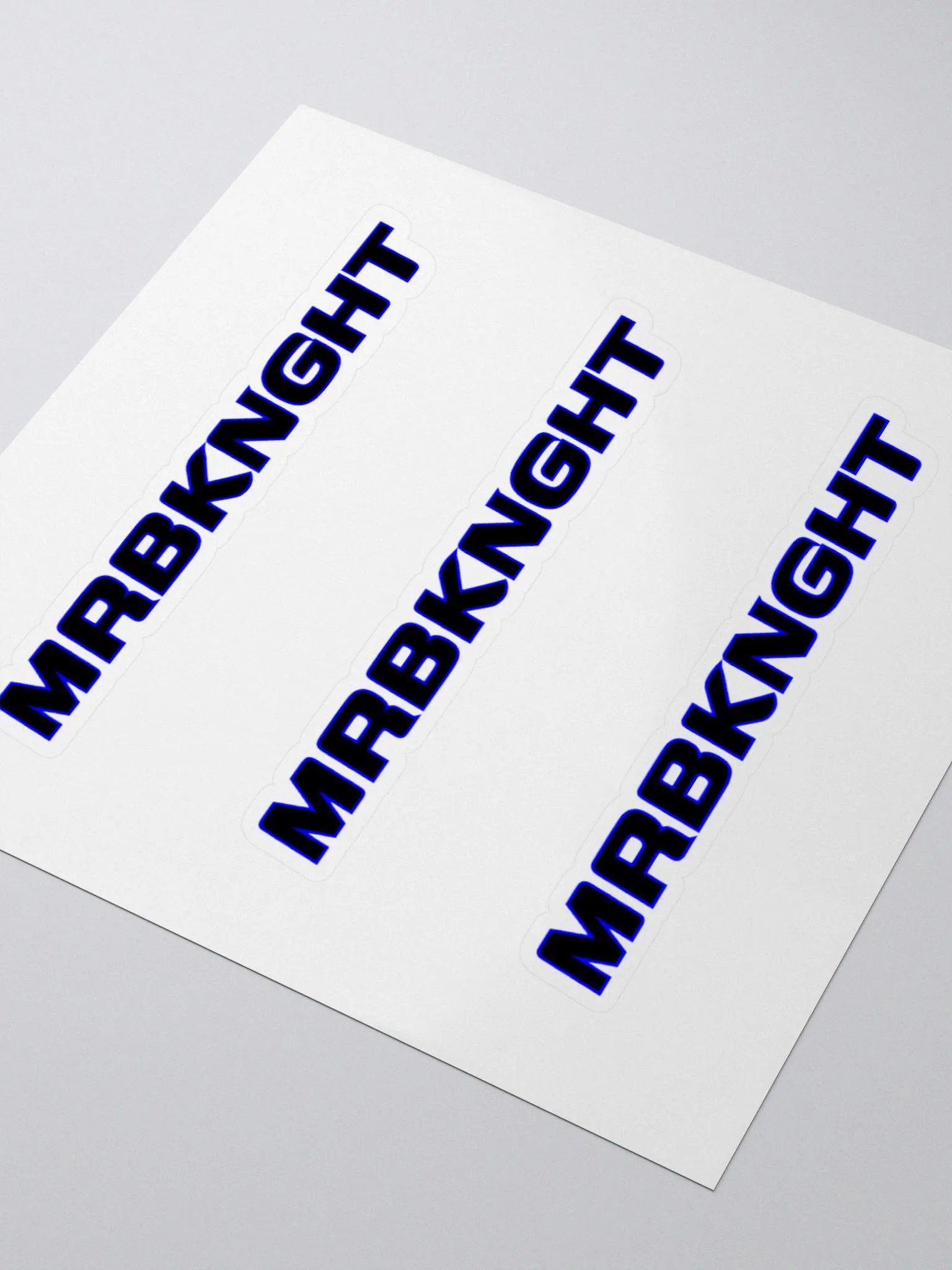 MRBKNGHT Bold Logo Kiss Cut Stickers product image (10)
