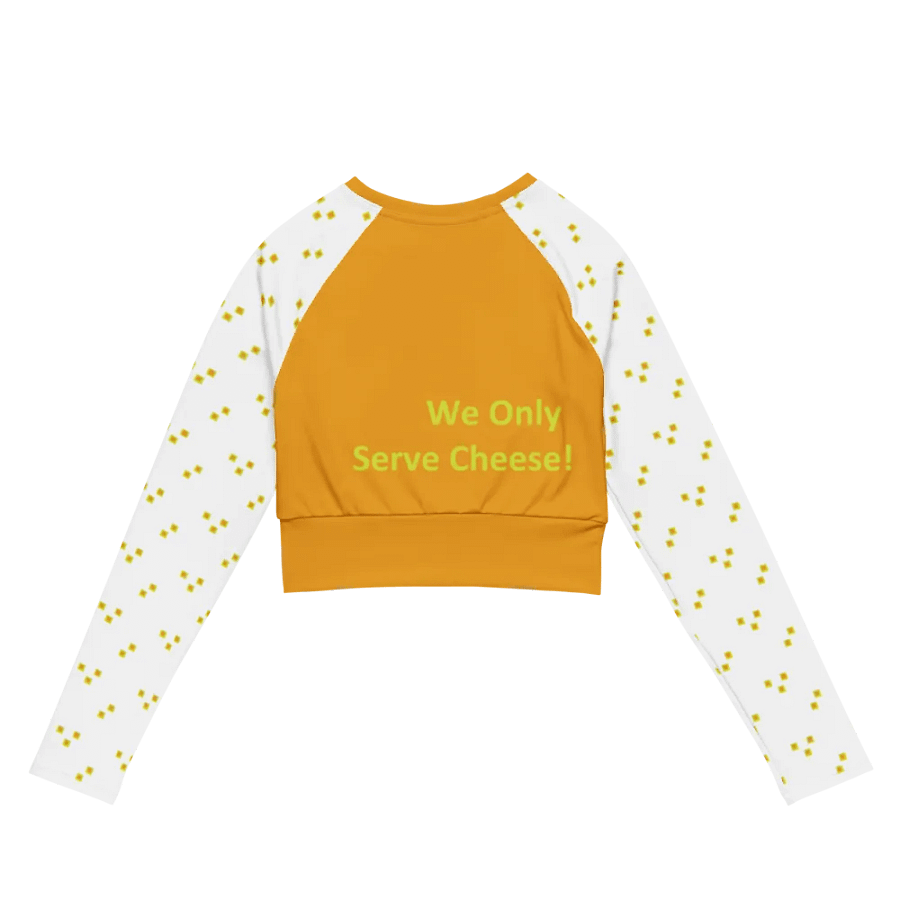 CUFK Pizza All-Over Print Recycled Long Sleeve Crop Top product image (7)