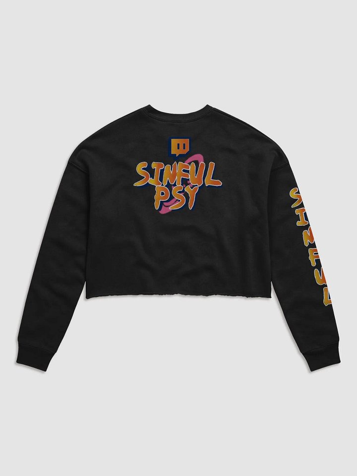 Gengar X Itachi Bella+Canvas Woman's Fleece Crop sweatshirt product image (2)