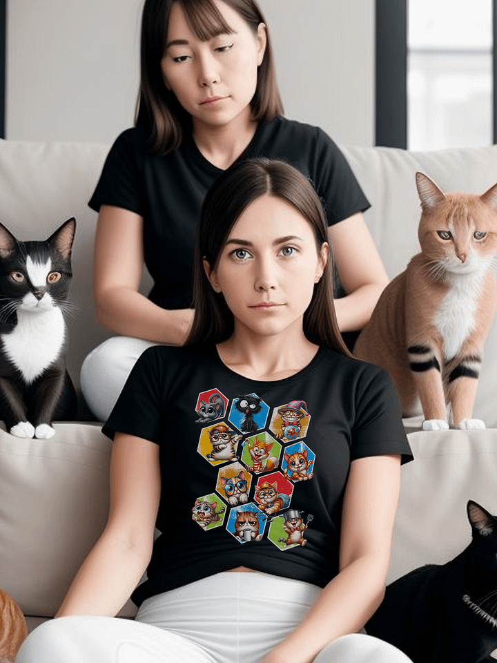 Funny Cats in Cubes for Anyone Who Loves Cats Felines Kitten T-Shirt product image (1)