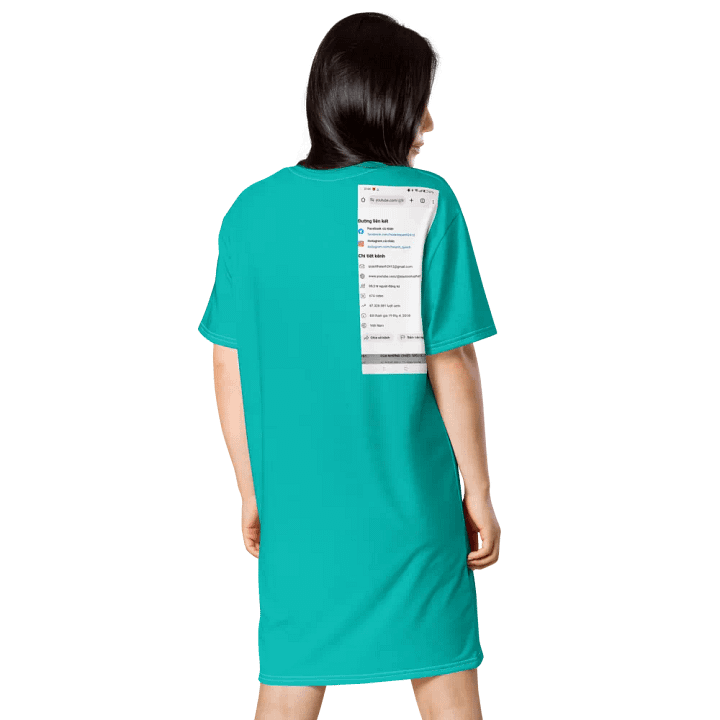 Váy thun in toàn thân/Full body printed T-shirt dress product image (2)