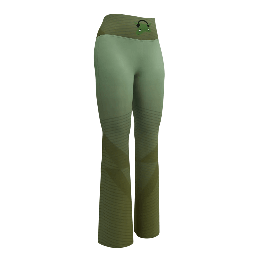 Symmetry in Green Flare Leggings product image (9)
