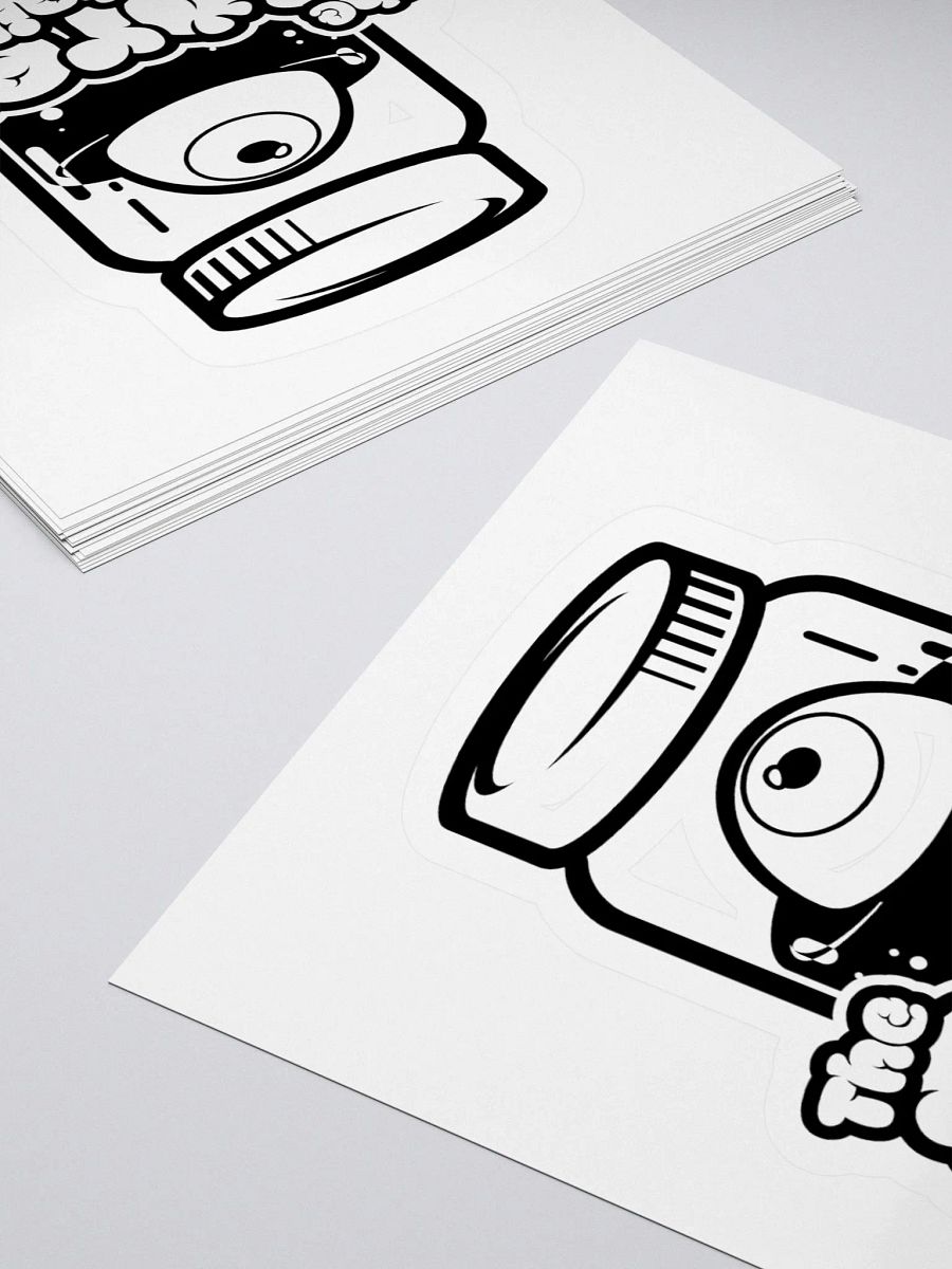 Full Logo B+W - Kiss Cut Stickers product image (11)