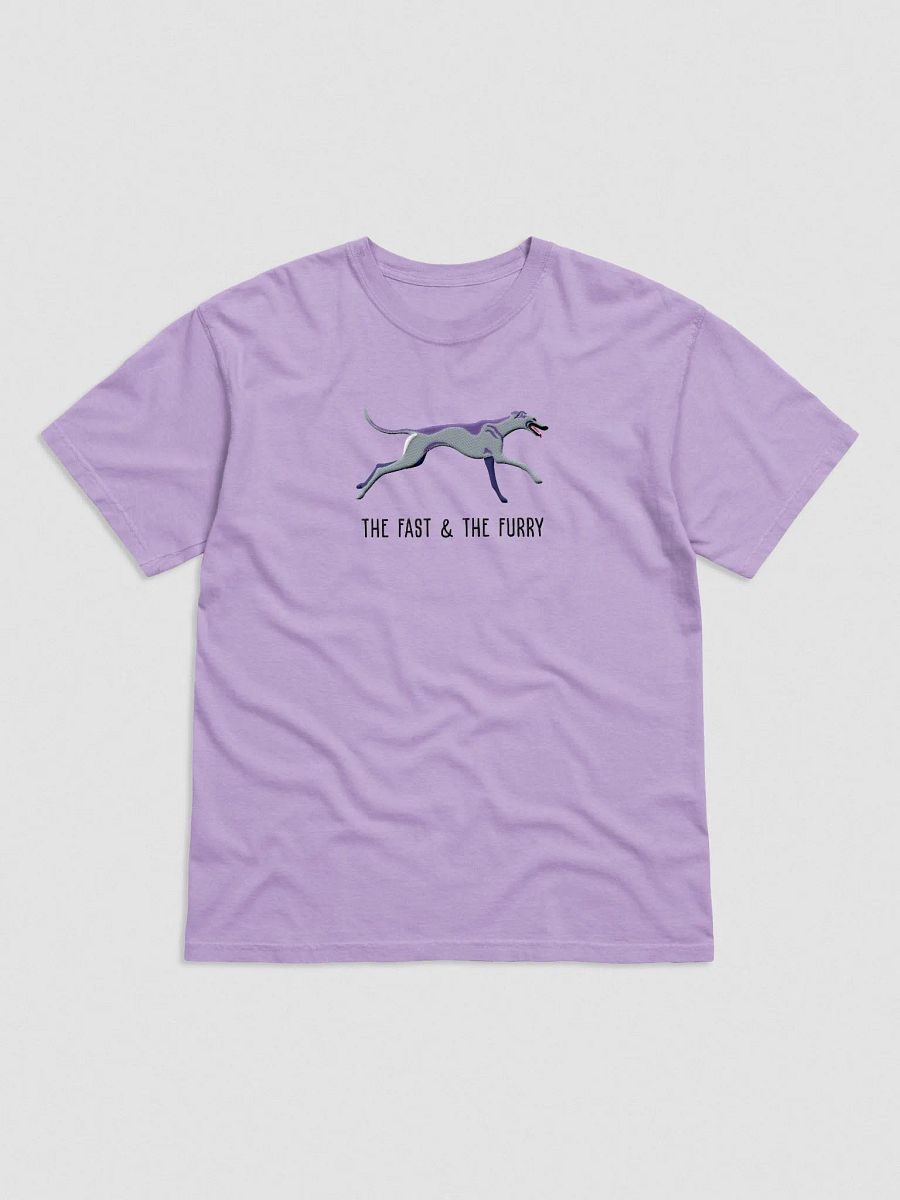 The Fast & The Furry T-Shirt(Embroidered) of a Greyhound(Blue) product image (4)