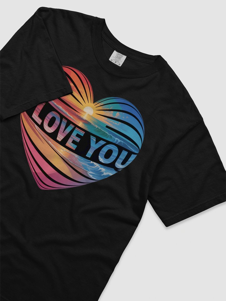 A mesmerizing psychedelic art piece featuring the words I LOVE YOU product image (36)