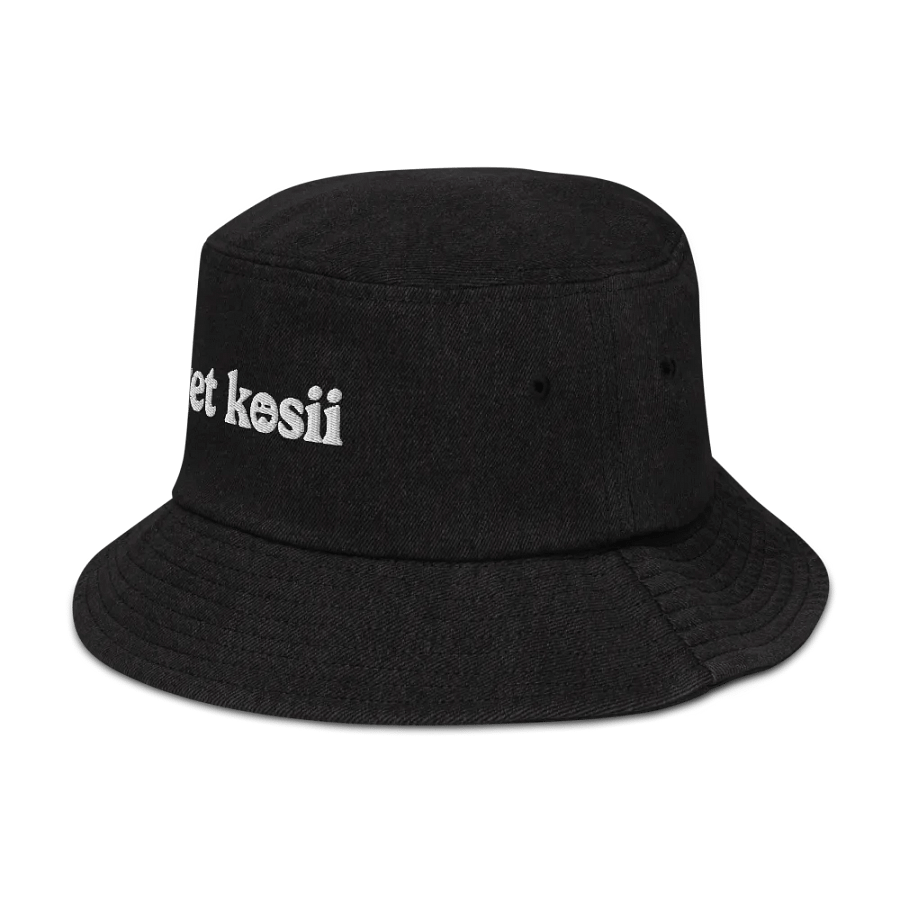 Get Kosii Embroidered Denim Bucket Hat product image (4)
