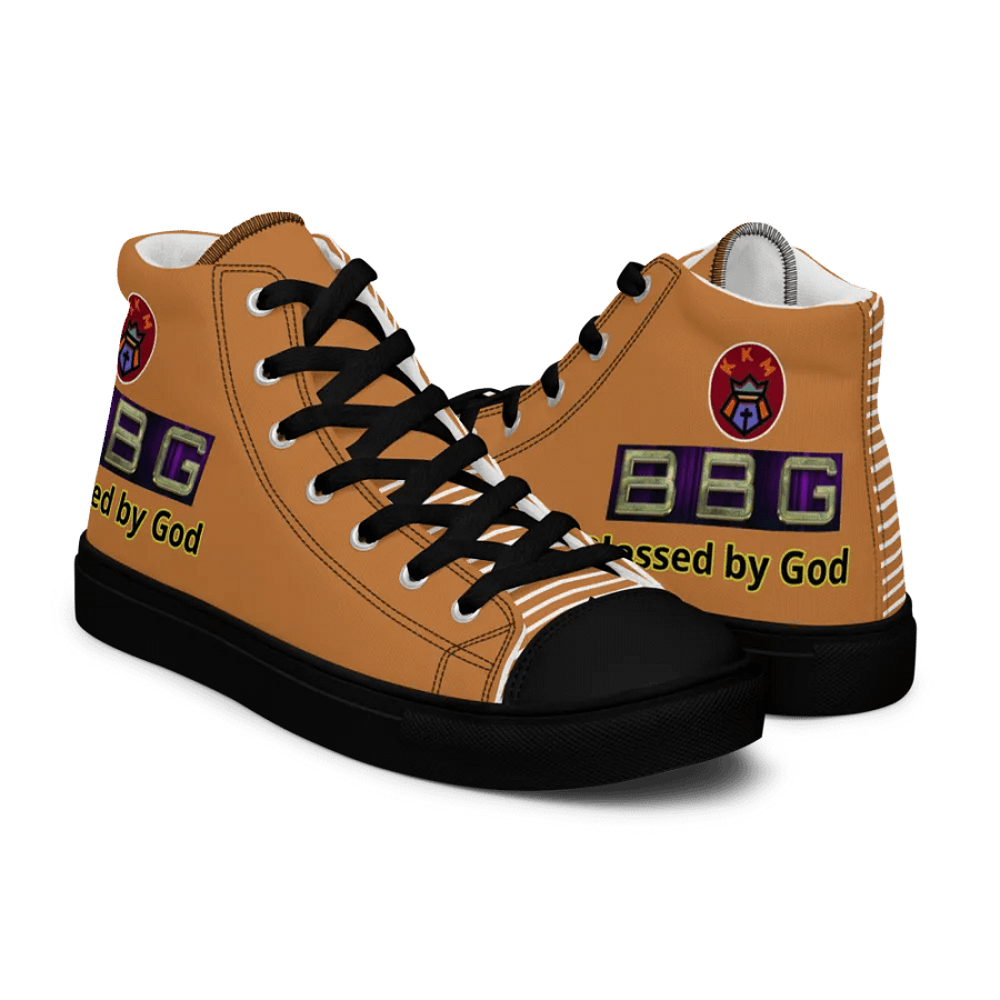 BBG Tan Pattern High Tops - Black Soles product image (7)