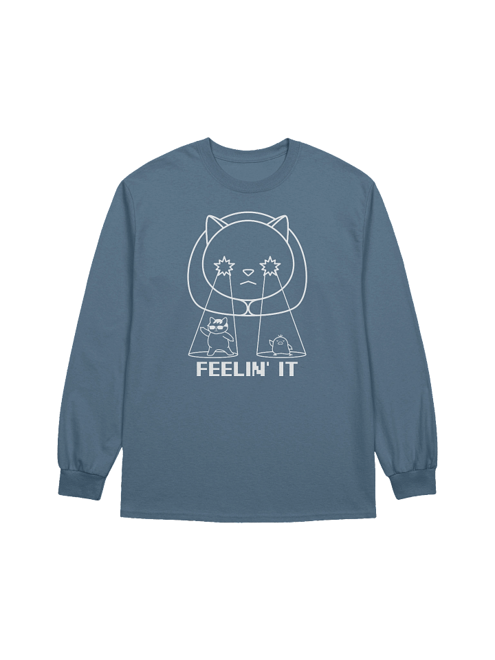 Goromi the Cat in Wig (Surreally Spotlighted Dancing) - Unisex Adult Long Sleeve T-shirt product image (1)