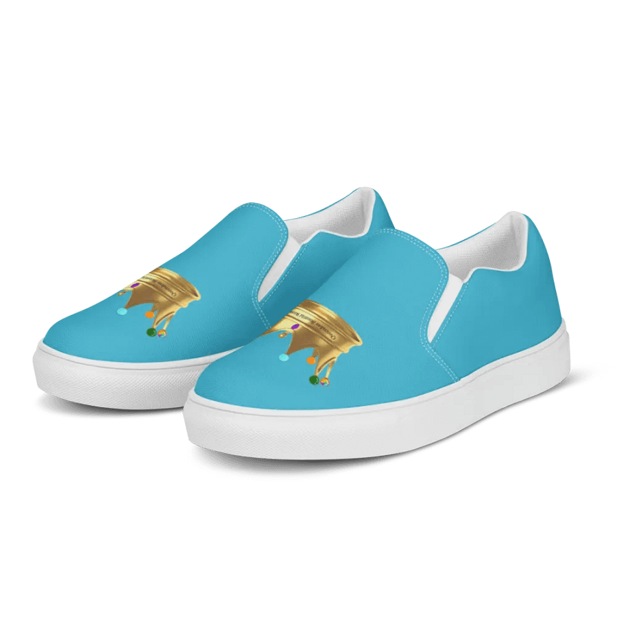 Queendom Beautiful Women Crown Canvas Shoes /Turquoise(TM) product image (3)