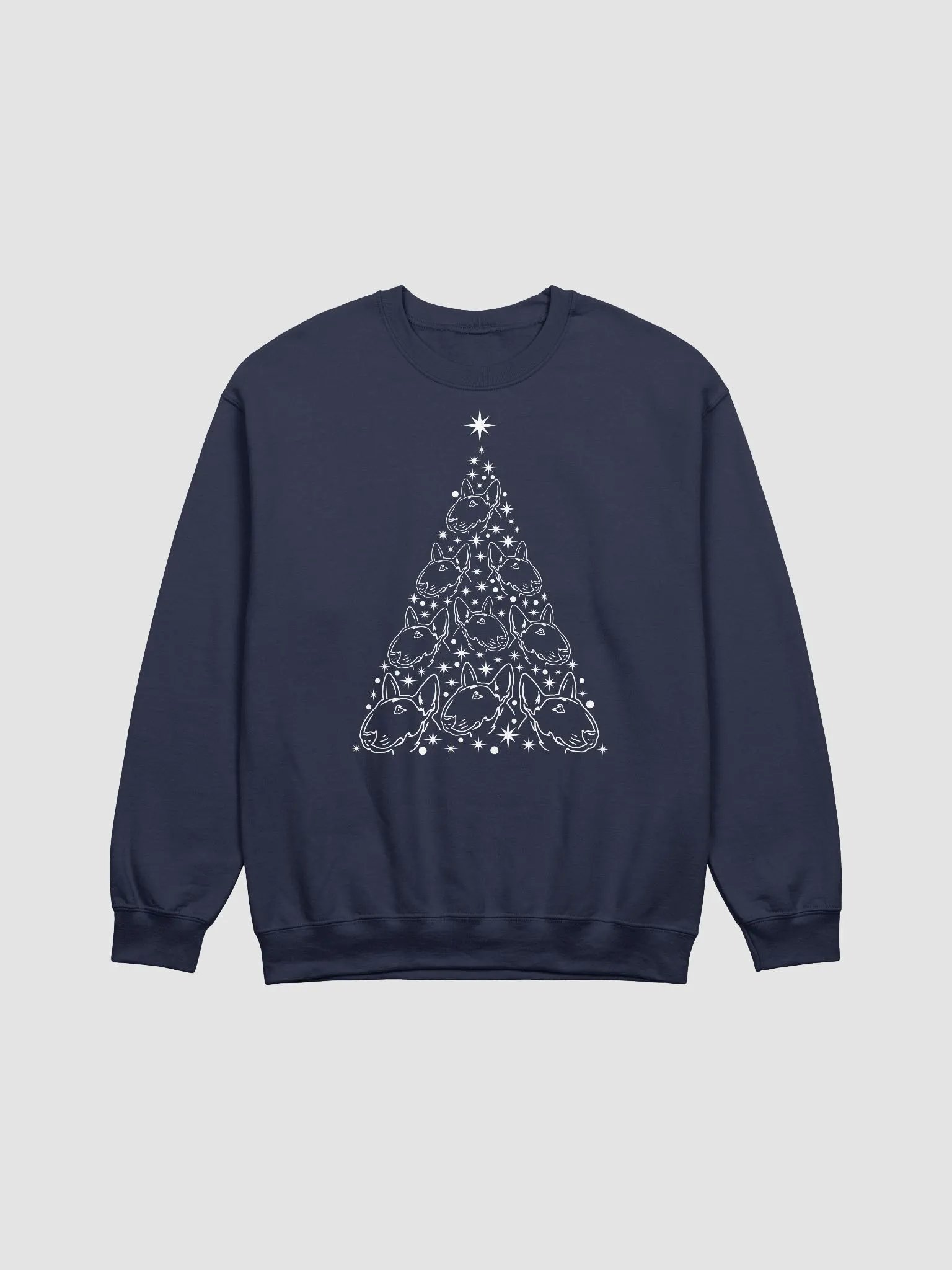 Bull Terrier Christmas Tree Sweatshirt Design for Bull Terrier Paw-rents product image (18)