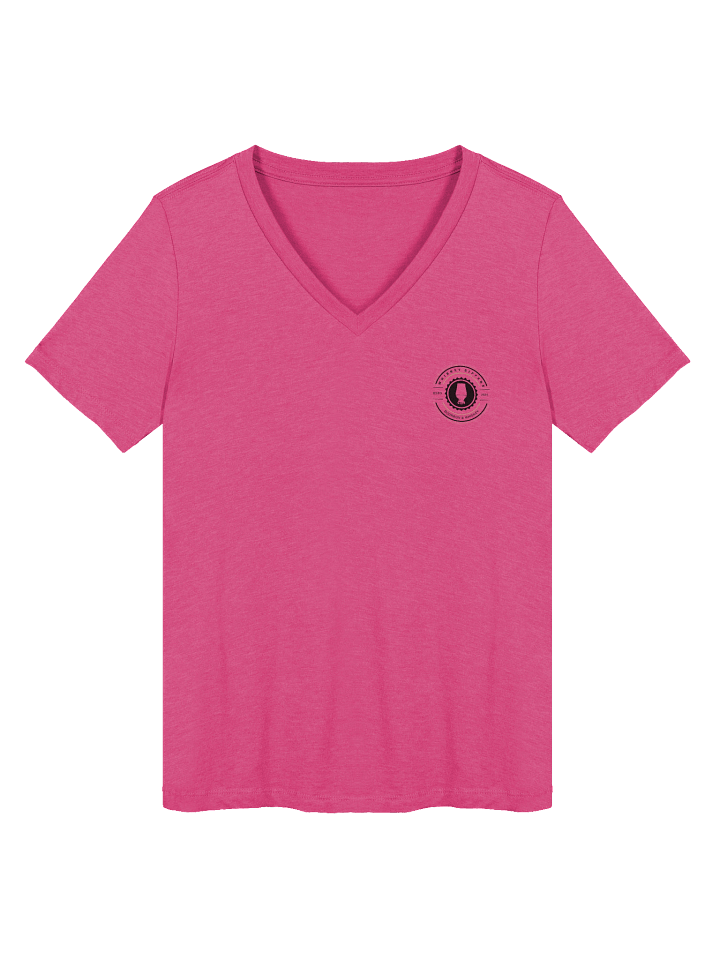 PREEETTY GOOD Back Logo Women's V-Neck T product image (1)