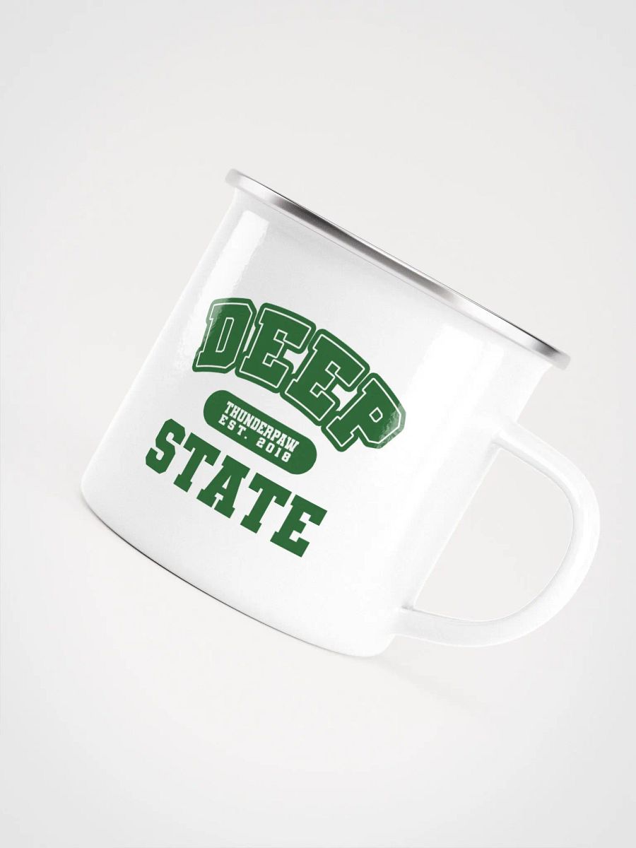 Deep State Varsity Enamel Mug product image (5)