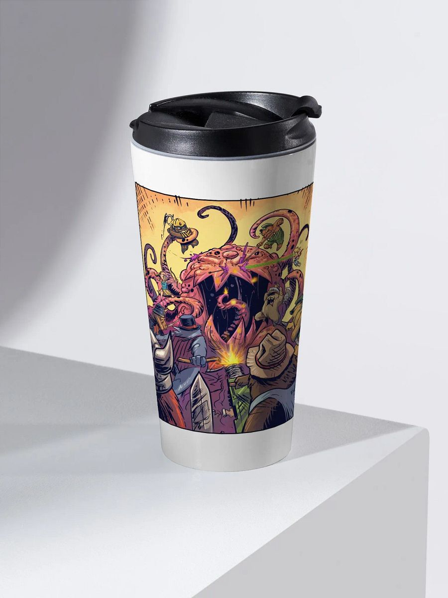 Beardlings Unite Against Bancer! Stainless Steel Travel Mug product image (2)