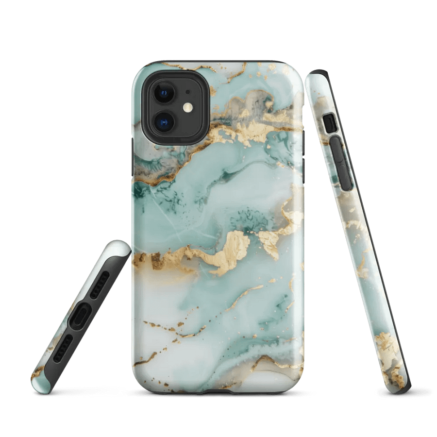Turquoise Tough iPhone Case product image (1)