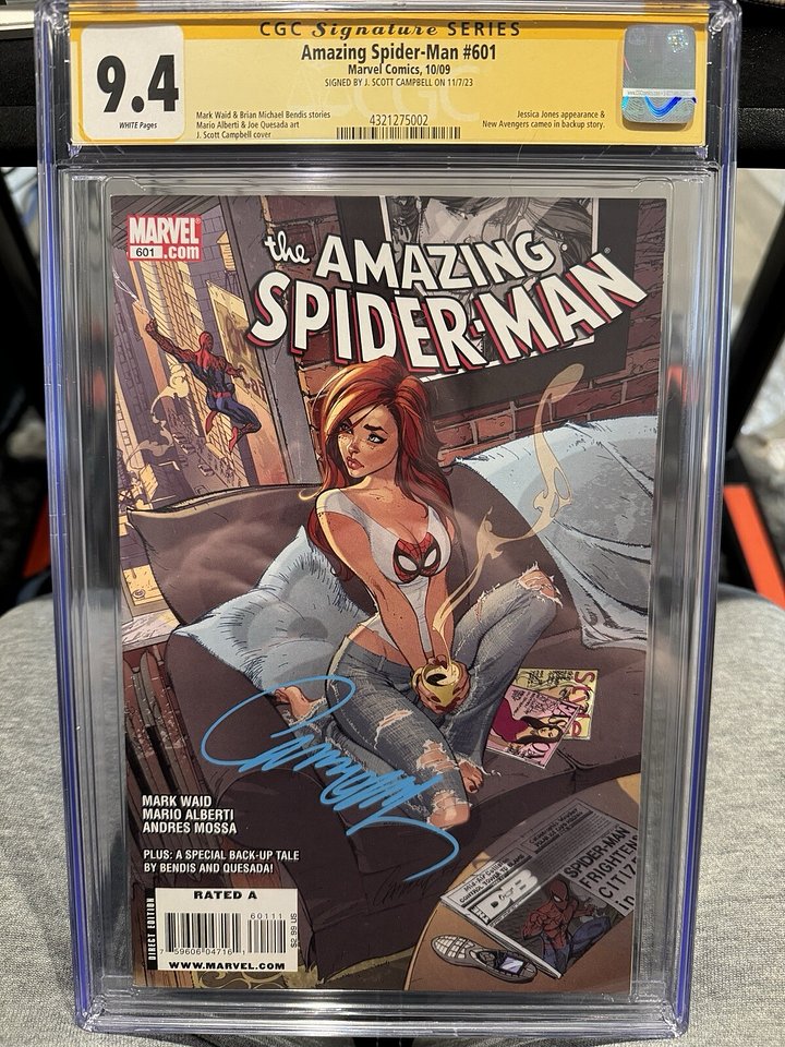 Amazing Spider-Man #601 (2009) | CGC 9.4 SS | J. Scott Campbell Signed Iconic Mary Jane Cover product image (1)