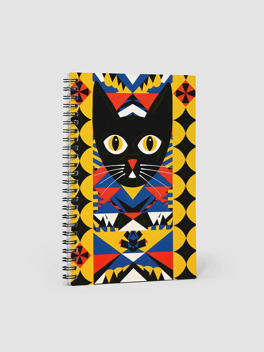 Geometric Cat Dreams Spiral Notebook product image (1)