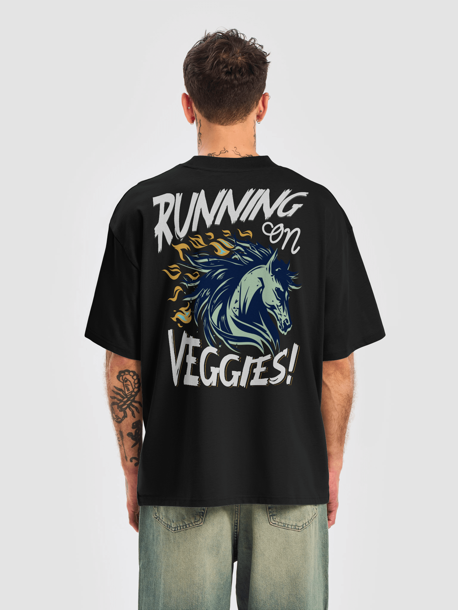 Running On Veggies Oversized Tee product image (3)