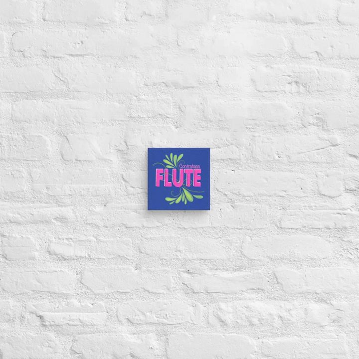 Flute Flourish Wall Canvas- Contrabass (Royal Blue) product image (2)
