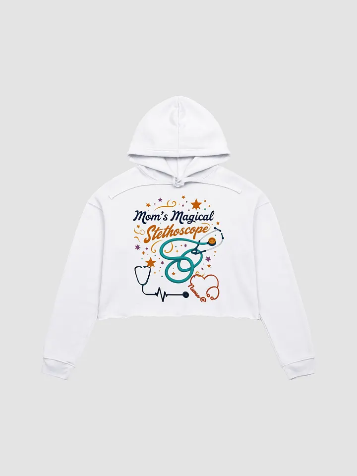 Mom's Magical Stethoscope Crop Hoodie product image (2)