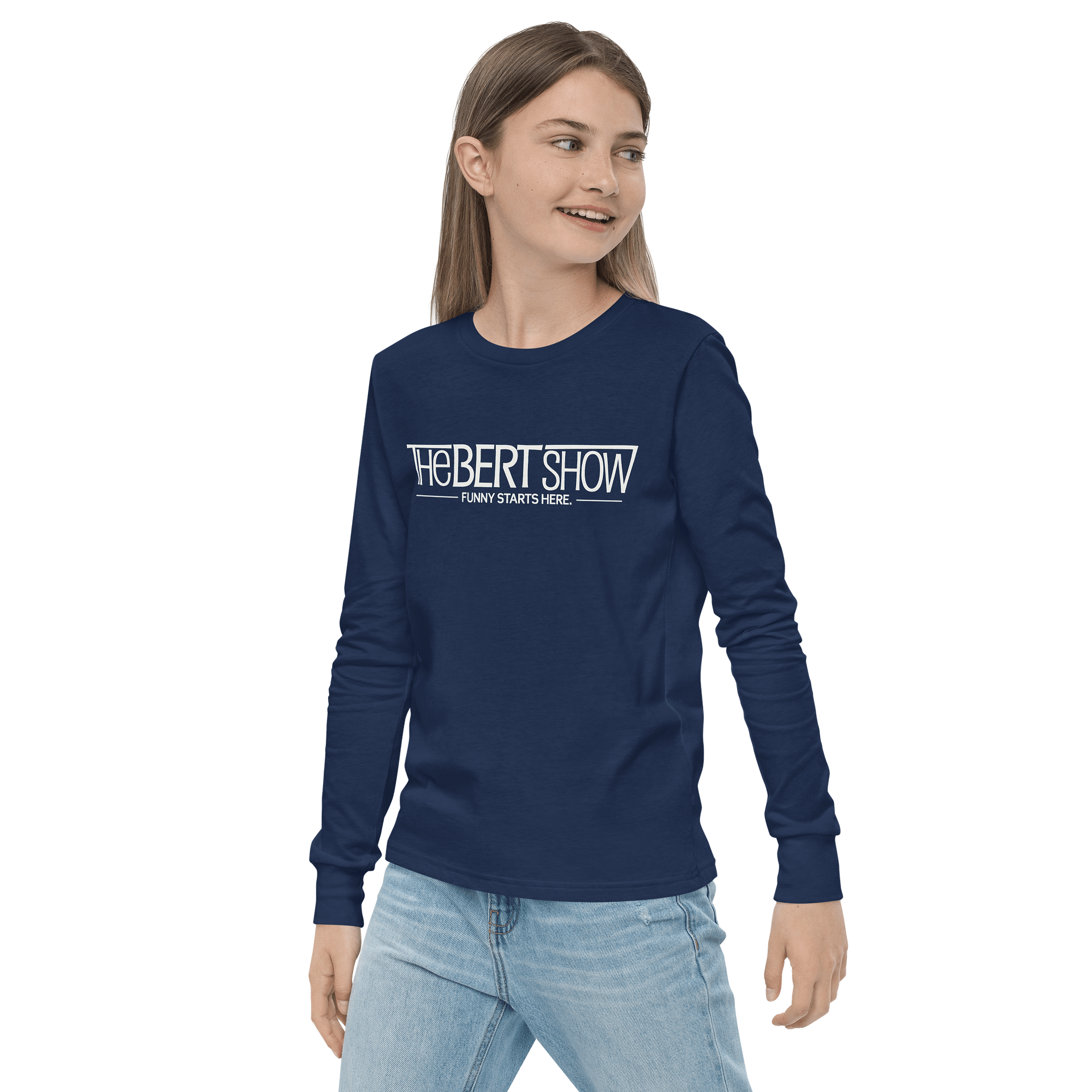 Bert Show Logo Kids Long Sleeve Tee product image (3)