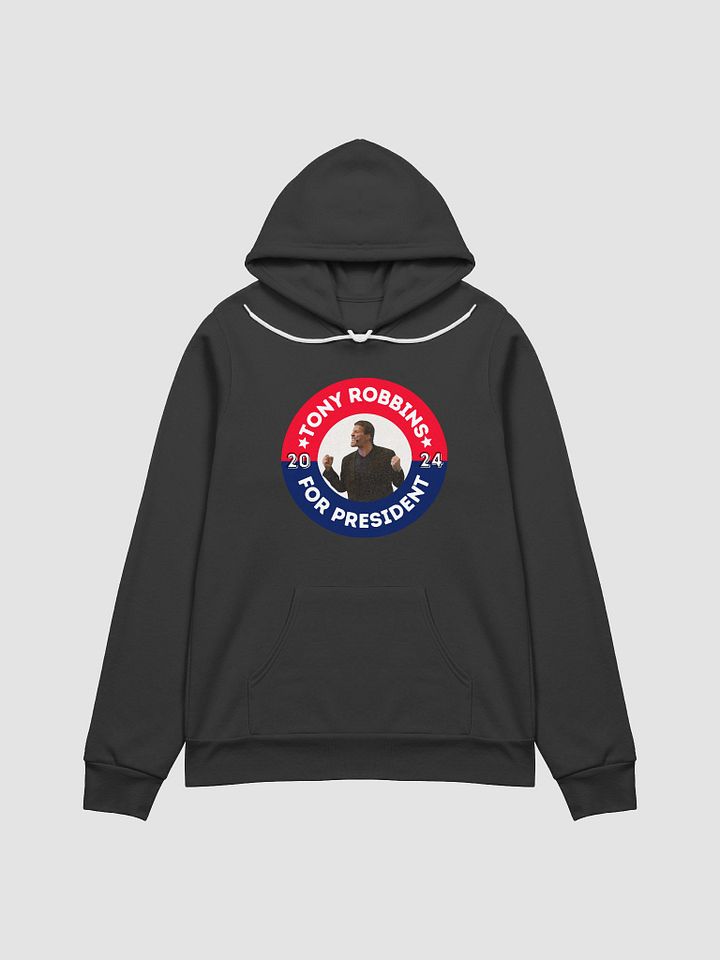 Tony Robbins for President 2024 Campaign Button Bella+Canvas Supersoft Hoodie product image (1)