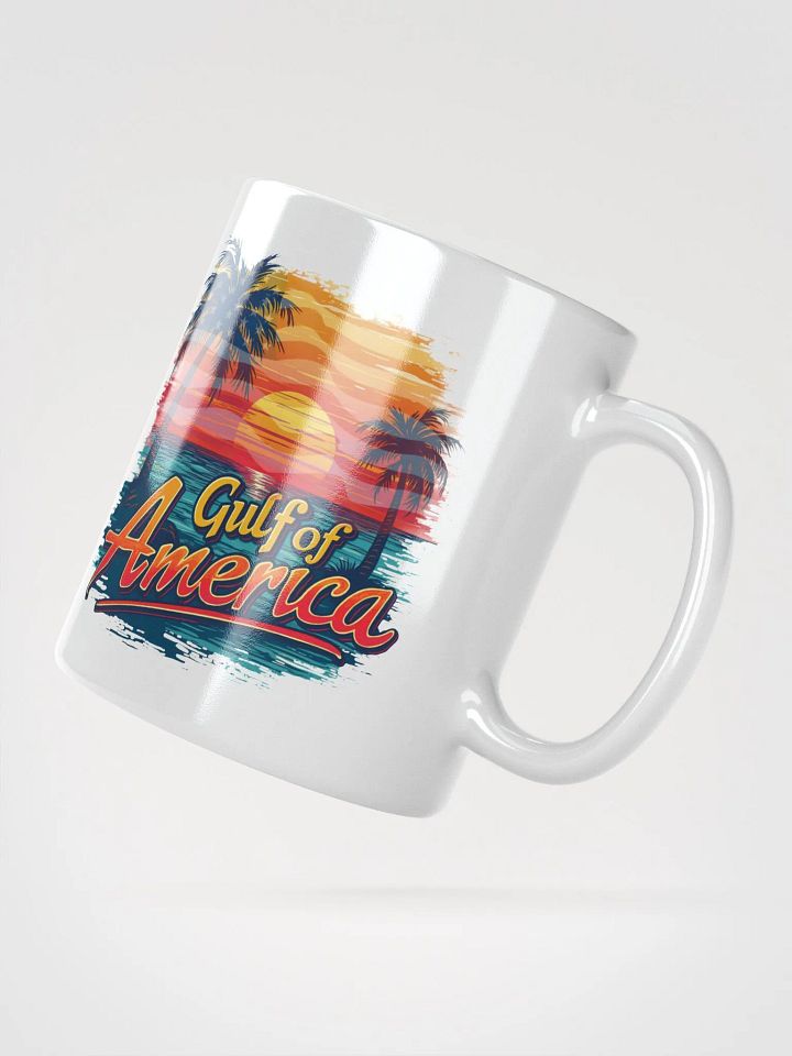 The Gulf of America with Sunset Flag Mug product image (6)