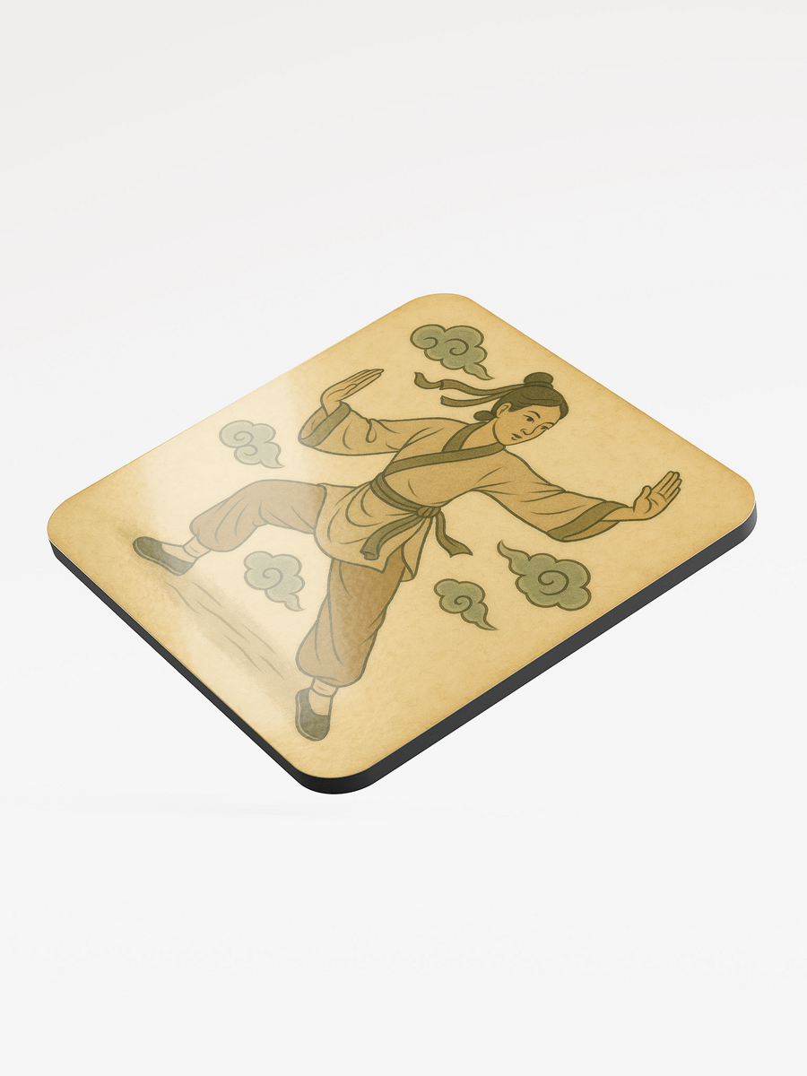 Bagua Daoist Woman Cork Coaster product image (3)