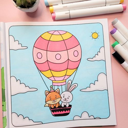 Up, Up, and Away! 🌤️🐰🦊

Soaring through the skies with these adorable Fuzzy Buddies! 🎨✨ This hot air balloon ride is full of ...