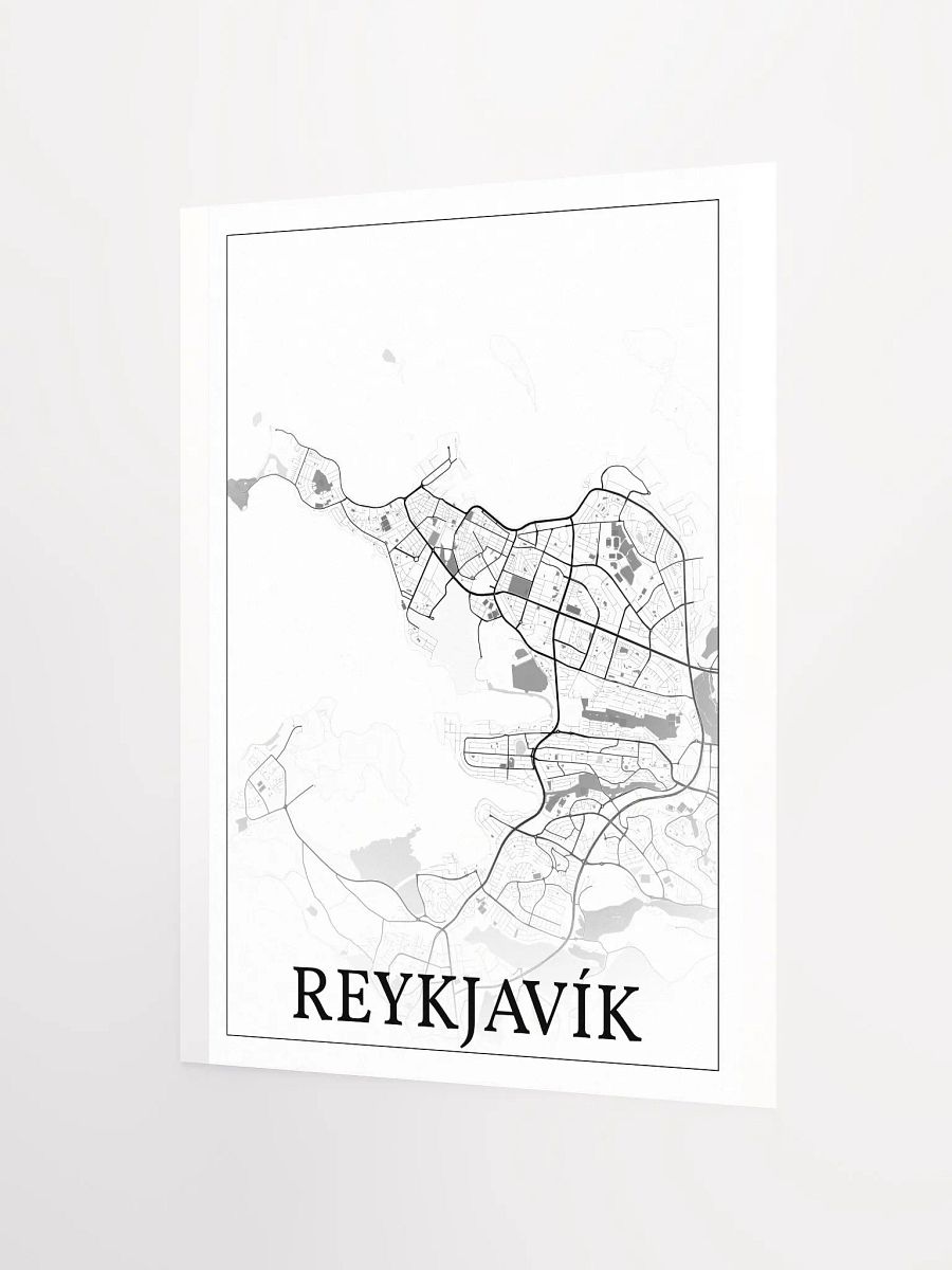 Reykjavik, Iceland, city map print product image (10)