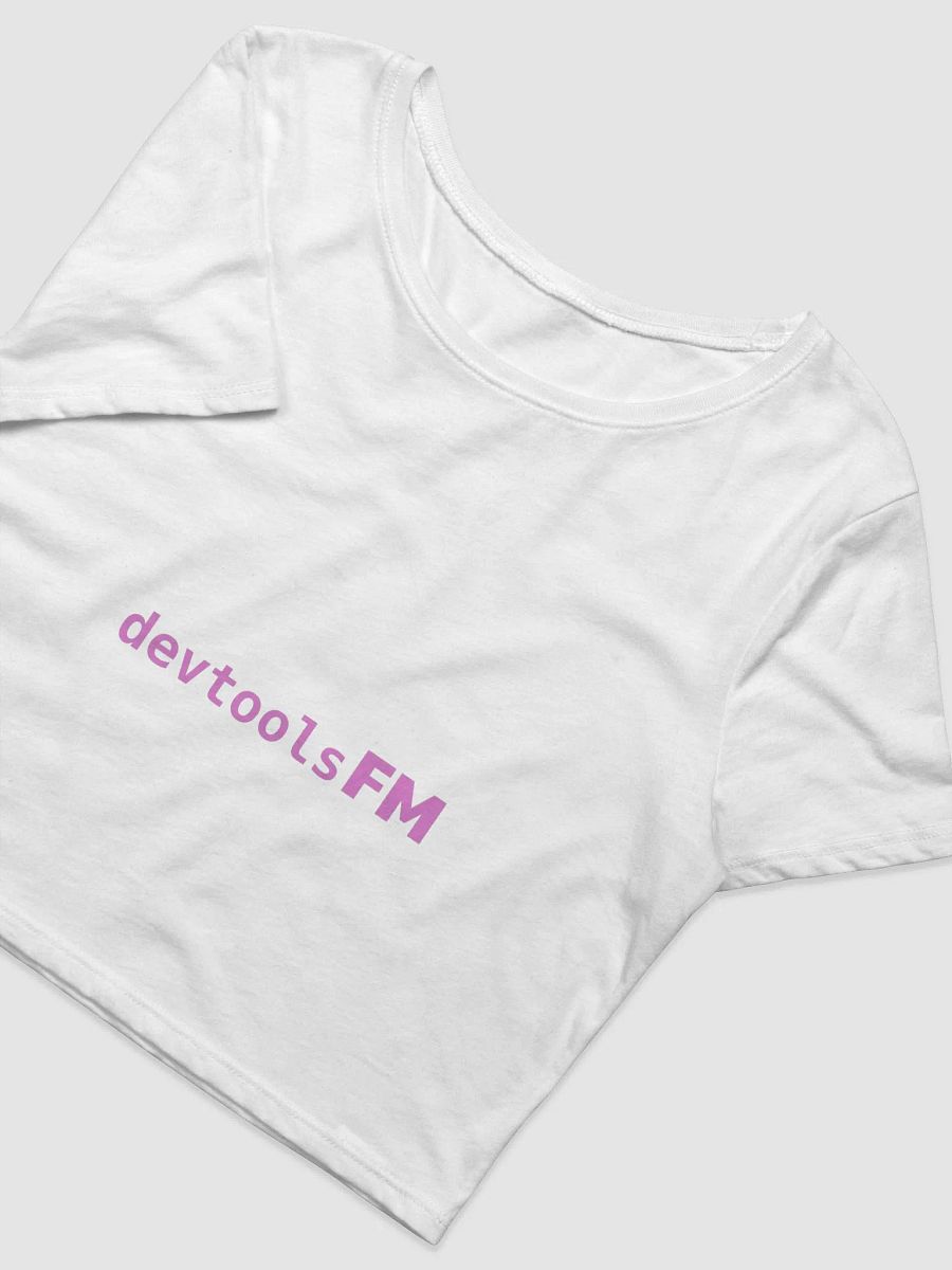 White Brand Crop Tee product image (2)