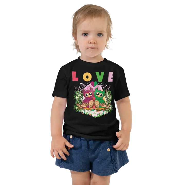 Love Colorful Funny Cute Bella +Canvas Toddler T-Shirt – Best Gift for Kids product image (1)