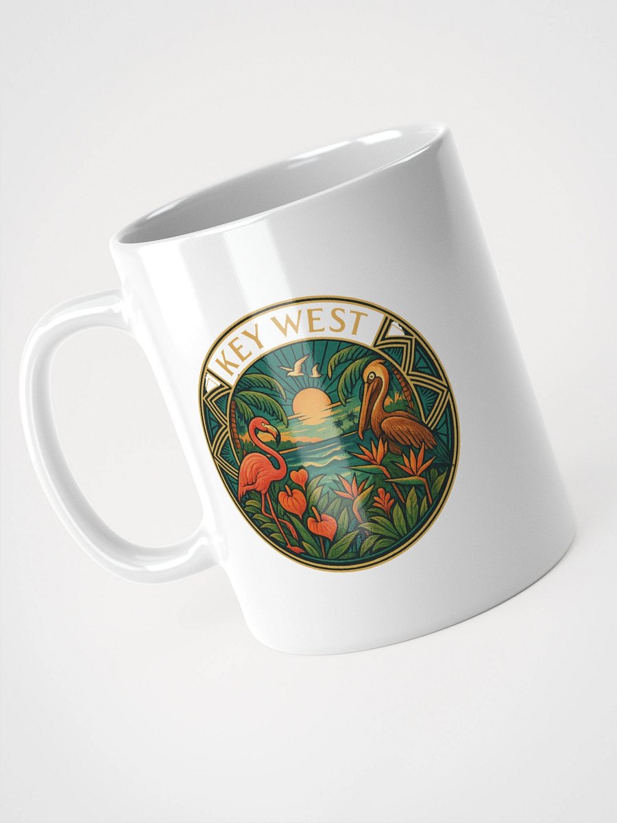 Key West Ceramic Mug with Pelican and Flamingo product image (1)